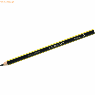 12 x Staedtler Bleistift Triplus gelb/schwarz lackiert 12 x Staedtler Bleistift Triplus gelb/schwarz lackiert von Staedtler