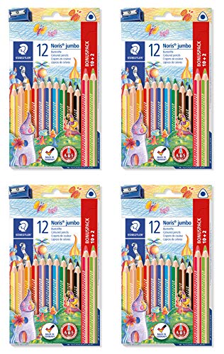 Staedtler Buntstift Noris Jumbo (4 Stück) von STAEDTLER