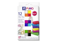 Staedtler FIMO 8023 C, Modellierton, Gemischte Farben, Erwachsener, 12 Stück(e), 110 °C, 30 min von Staedtler