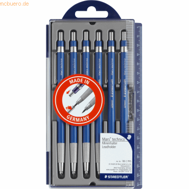 Staedtler Fallminenstift Mars technico mit Clip HB blau Kunststoffetui Staedtler Fallminenstift Mars technico mit Clip HB blau Kunststoffetui von Staedtler