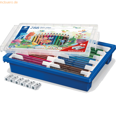 Staedtler Farbstift Noris colour ca. 3mm 12 Farben VE=288 Stück + 6 Sp Staedtler Farbstift Noris colour ca. 3mm 12 Farben VE=288 Stück + 6 Sp von Staedtler