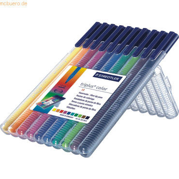 Staedtler Fasermaler triplus color 323 VE=10 Farben von Staedtler