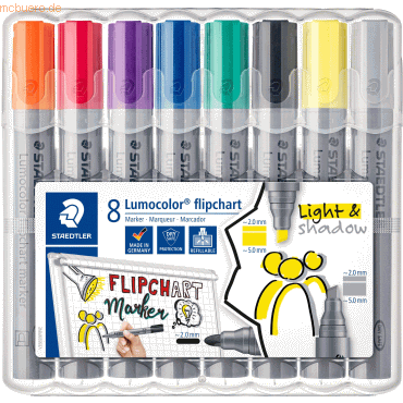 Staedtler Flipchartmarker Lumocolor ca. 2-5 VE=8 Farben Staedtler Flipchartmarker Lumocolor ca. 2-5 VE=8 Farben von Staedtler