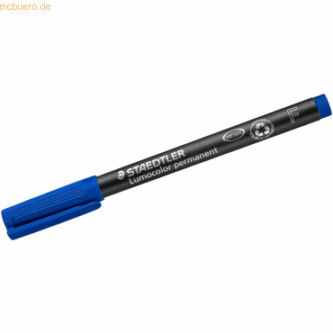 Staedtler Folienschreiber Lumocolor F permanent blau von Staedtler
