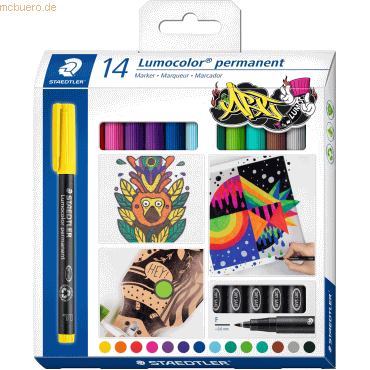 Staedtler Folienschreiber Lumocolor F permanent farbig sortiert VE=14 Staedtler Folienschreiber Lumocolor F permanent farbig sortiert VE=14 von Staedtler
