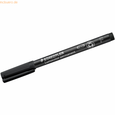 Staedtler Folienschreiber Lumocolor F permanent schwarz Staedtler Folienschreiber Lumocolor F permanent schwarz von Staedtler
