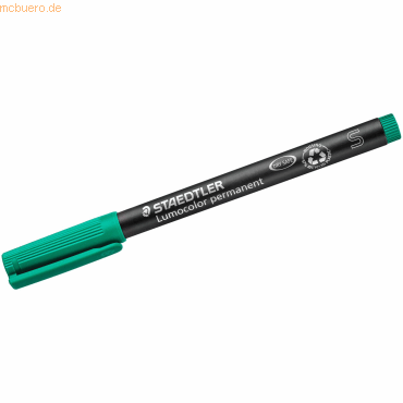 Staedtler Folienschreiber Lumocolor S permanent grün von Staedtler