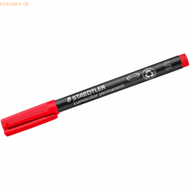 Staedtler Folienschreiber Lumocolor S permanent rot von Staedtler