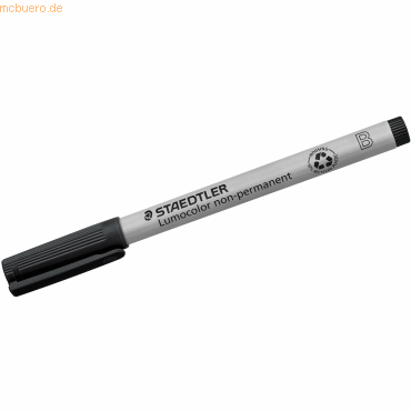 Staedtler Folienstift Lumocolor B nonpermanent schwarz von Staedtler