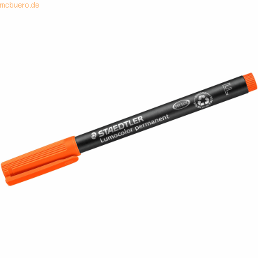 Staedtler Folienstift Lumocolor F permanent orange von Staedtler