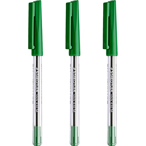 Staedtler Kugelschreiber, 0,5 mm, 430 Stück, glatt, grüne Tinte, 3 Stück von Staedtler