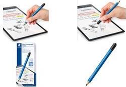 Staedtler Mars® Lumograph® digital jumbo Digitaler Stift mit druckempfindlicher Schreibspitze, mit präziser Schreibspitze, Radiergummi-Taste Blau (180J 22-3) von Staedtler