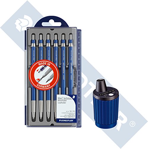 Staedtler Mars 780 C PR5 Fallminenstift, technico mit integriertem Minenspitzer 2 mm, 5 und 1 Promotion + Minenspitzdose 520 Staedtler Mars 780 C PR5 Fallminenstift, technico mit integriertem Minenspitzer 2 mm, 5 und 1 Promotion + Minenspitzdose 520 von Staedtler