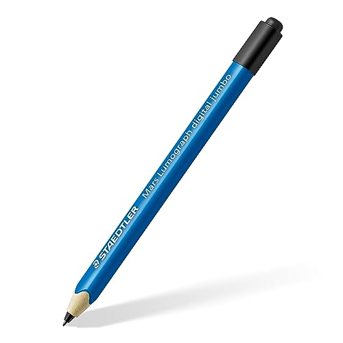 Staedtler Mars digital Jumbo 180J 22. EMR Stylus mit weichem digitalen Radierer. Eingabestift für digitales Schreiben, Zeichnen und Radieren auf EMR Touchscreens (4.096 Druckstufen, 0.7 mm Spitze) von Staedtler