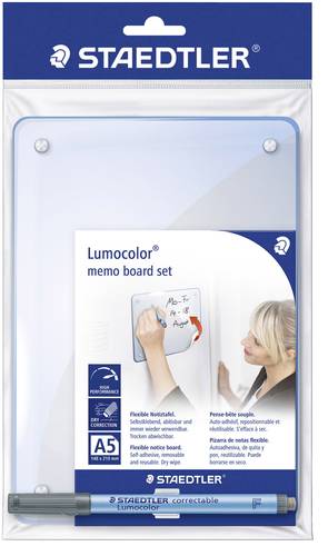 Staedtler Memoboard Lumocolor memo board 641 (B x H) 148mm x 210mm Transparent Wiederablösbare Whit von Staedtler