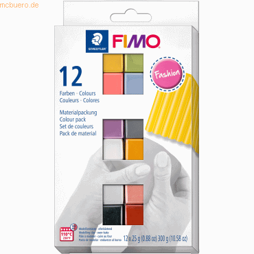 Staedtler Modelliermasse Fimo soft -Fashion Colours- sortiert 12x 25g Staedtler Modelliermasse Fimo soft -Fashion Colours- sortiert 12x 25g von Staedtler
