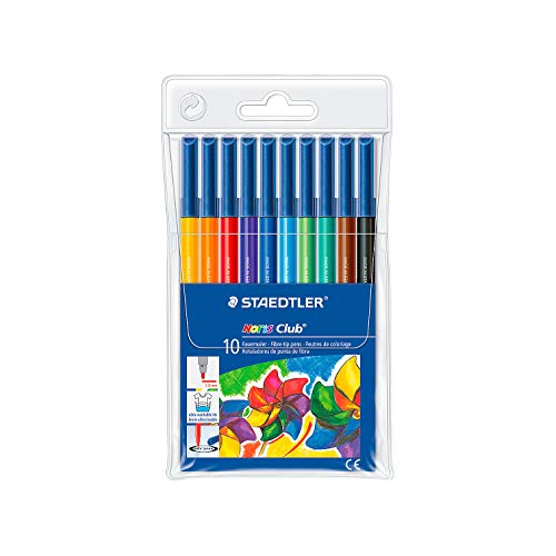 Staedtler Noris Club Fasermaler, Set farblich sortiert 10 von Staedtler