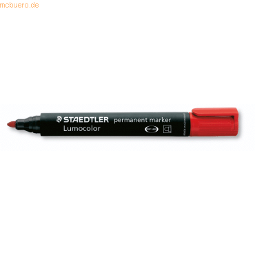 Staedtler Permanentmarker Lumocolor 2mm rot von Staedtler