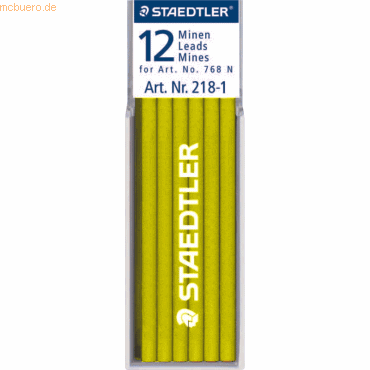 Staedtler Spezialmine omnichrom gelb 12-er Etui Staedtler Spezialmine omnichrom gelb 12-er Etui von Staedtler