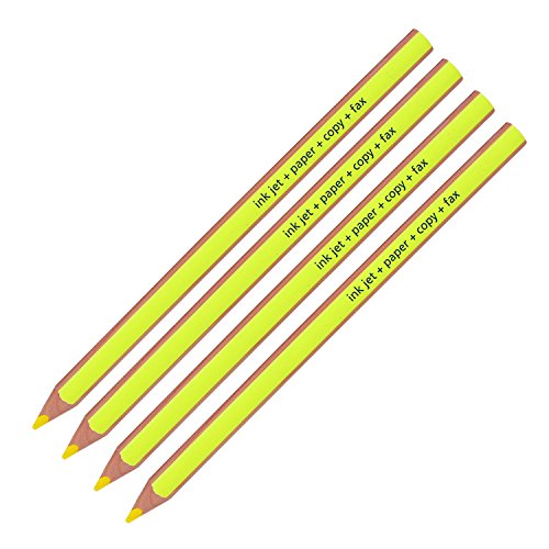Staedtler Textsurfer Dry Textmarker 128 64 Zeichnen zum Schreiben Skizzieren Inkjet, Papier, Kopie, Fax (4 Stück) (gelb 4 Bleistifte) von Staedtler