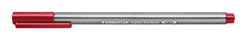 Staedtler – Triplus FineLiner 334 – Superfeine Filzspitze 0,3 mm karminrot von Staedtler