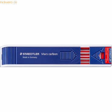 Staedtler Zeichenmine Mars Lumochrom 204 2mm rot VE=12 Minen von Staedtler