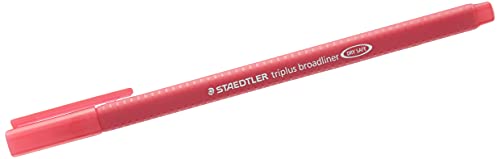 Staedtler triplus 338 Fineliner rot 1 Stück - Feinschreiber (rot, rot, dreieckig, Tinte auf Wasserbasis, 0,8 mm, Deutschland) von Staedtler