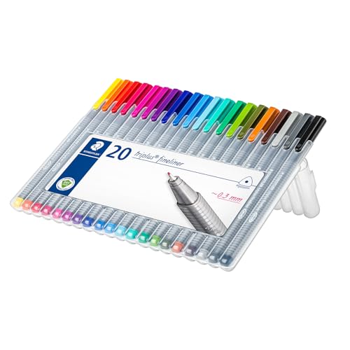 Staedtler triplus fineliner, 0,3 mm (20 Stück), 1 packung, 334 SB20 von Staedtler