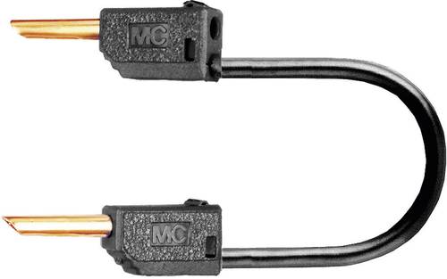 Stäubli LK2-F 60cm sw Messleitung [Lamellenstecker 2mm - Lamellenstecker 2 mm] 0.60m Schwarz 1St. von Stäubli