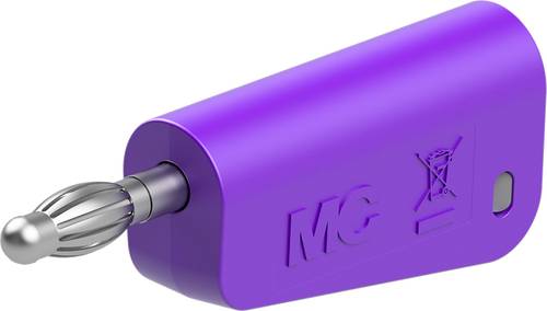 Stäubli LQ-4N-30 Laborstecker Stecker Stift-Ø: 4mm Violett von Stäubli