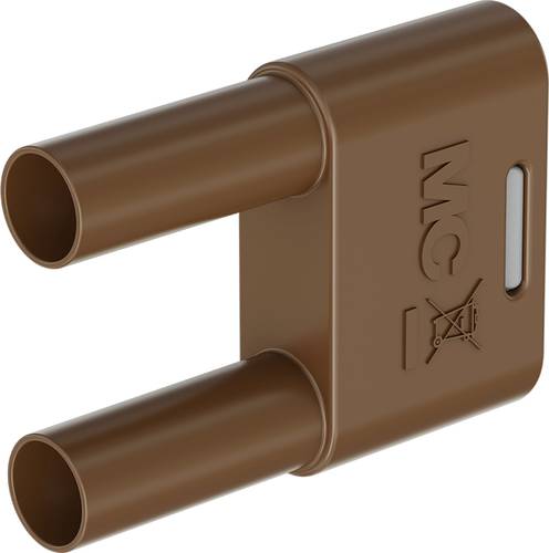 Stäubli SKS-4N-19 Verbindungsstecker Braun Stift-Ø: 4mm Stiftabstand: 19mm 1St. von Stäubli