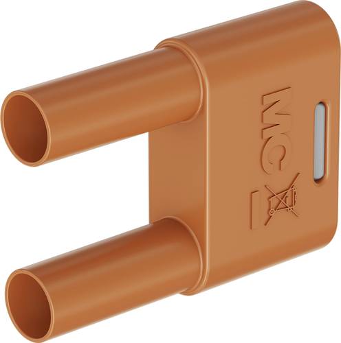 Stäubli SKS-4N-19 Verbindungsstecker Orange Stift-Ø: 4mm Stiftabstand: 19mm 1St. von Stäubli