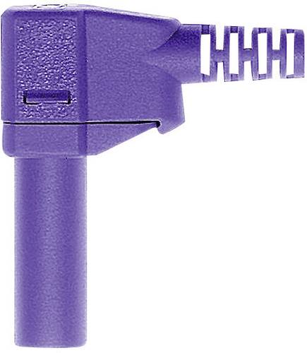 Stäubli SLS425-SW Sicherheits-Lamellenstecker Stecker, gewinkelt Stift-Ø: 4mm Violett 1St. von Stäubli