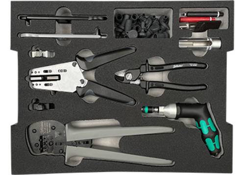 Stäubli Werkzeugkoffer für MC4 und MC4-Evo 2 32.6126 Inhalt: 1 Set von Stäubli