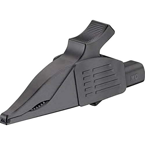 Stäubli XDK-1033 SW 4mm Stecksicherheitskrokodilklemme CAT II 1000V schwarz von Homry
