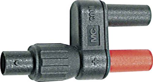 Stäubli XF-BB/4 Messadapter BNC-Buchse - Buchse 4mm berührungssicher Schwarz, Rot von Stäubli