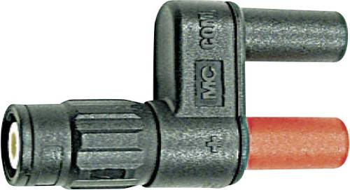 Stäubli XM-BB/4 Messadapter BNC-Stecker - Buchse 4mm berührungssicher Schwarz, Rot von Stäubli