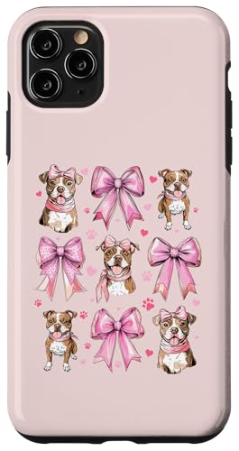 Coquette Bow Staffordshire Bull Terrier Hund Mama Pink Girl Hülle für iPhone 11 Pro Max von Staffordshire Bull Terrier Coquette Women Clothing