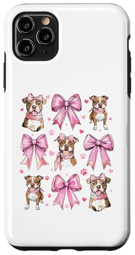 Coquette Bow Staffordshire Bull Terrier Hund Mama Pink Girl Hülle für iPhone 11 Pro Max von Staffordshire Bull Terrier Coquette Women Clothing