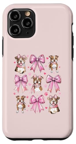 Coquette Bow Staffordshire Bull Terrier Hund Mama Pink Girl Hülle für iPhone 11 Pro von Staffordshire Bull Terrier Coquette Women Clothing