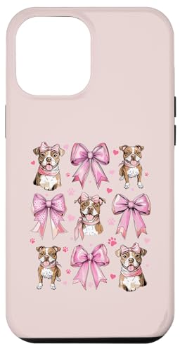 Coquette Bow Staffordshire Bull Terrier Hund Mama Pink Girl Hülle für iPhone 12 Pro Max von Staffordshire Bull Terrier Coquette Women Clothing