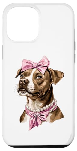 Coquette Bow Staffordshire Bull Terrier Hund Mama Pink Girl Hülle für iPhone 12 Pro Max von Staffordshire Bull Terrier Coquette Women Clothing