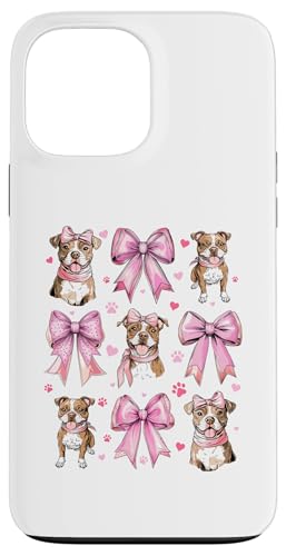 Coquette Bow Staffordshire Bull Terrier Hund Mama Pink Girl Hülle für iPhone 13 Pro Max von Staffordshire Bull Terrier Coquette Women Clothing