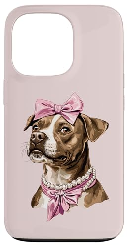 Coquette Bow Staffordshire Bull Terrier Hund Mama Pink Girl Hülle für iPhone 13 Pro von Staffordshire Bull Terrier Coquette Women Clothing