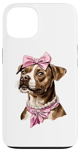 Coquette Bow Staffordshire Bull Terrier Hund Mama Pink Girl Hülle für iPhone 13 von Staffordshire Bull Terrier Coquette Women Clothing