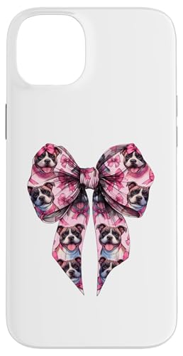 Coquette Bow Staffordshire Bull Terrier Hund Mama Pink Girl Hülle für iPhone 14 Plus von Staffordshire Bull Terrier Coquette Women Clothing