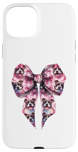 Coquette Bow Staffordshire Bull Terrier Hund Mama Pink Girl Hülle für iPhone 15 Plus von Staffordshire Bull Terrier Coquette Women Clothing