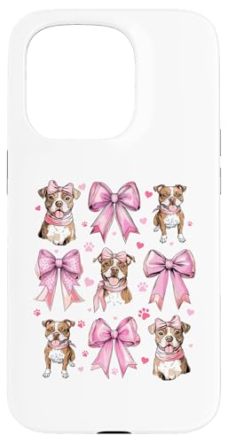 Coquette Bow Staffordshire Bull Terrier Hund Mama Pink Girl Hülle für iPhone 15 Pro von Staffordshire Bull Terrier Coquette Women Clothing