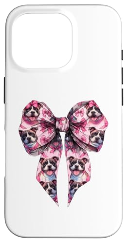 Coquette Bow Staffordshire Bull Terrier Hund Mama Pink Girl Hülle für iPhone 16 Pro von Staffordshire Bull Terrier Coquette Women Clothing