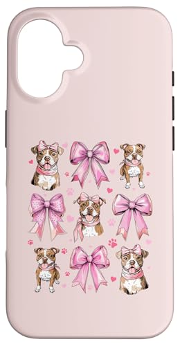 Coquette Bow Staffordshire Bull Terrier Hund Mama Pink Girl Hülle für iPhone 16 Coquette Bow Staffordshire Bull Terrier Hund Mama Pink Girl Hülle für iPhone 16 von Staffordshire Bull Terrier Coquette Women Clothing